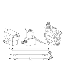 Propane Tank And Engine Accessories Diagram and Parts List for S7237-KW LP-53AP8DU8750-999cc Cub Cadet Lawn Tractor